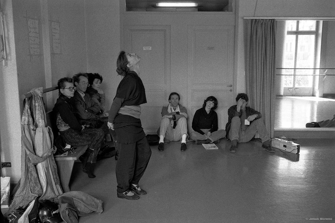 13 avril 1987, répétition de Lussa avec Armand Deladoey © Jesus Moreno