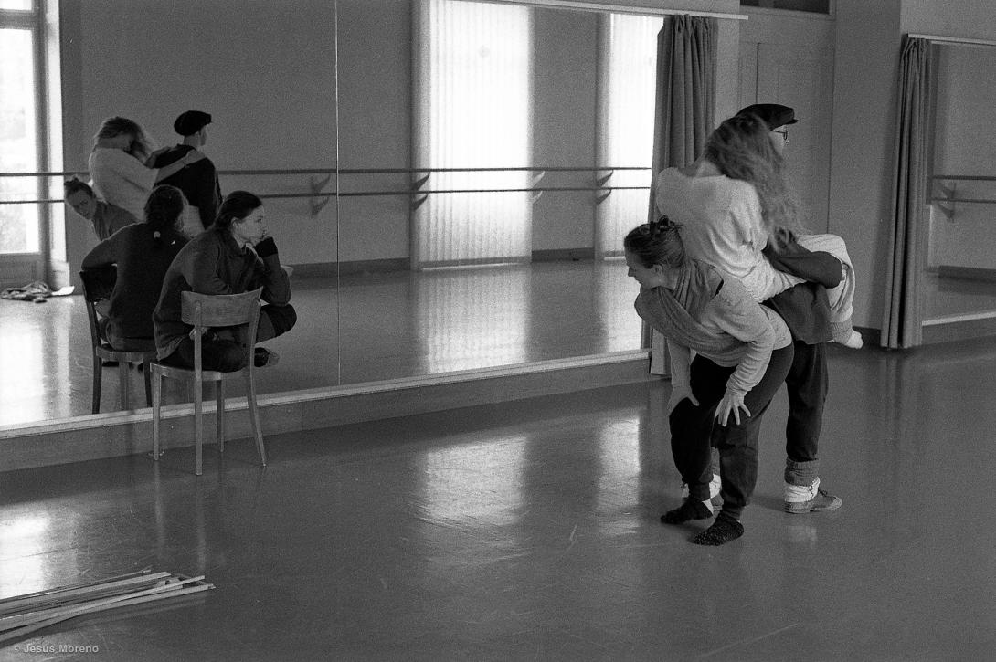 1988, répétition de Désir d’azur © Jesus Moreno