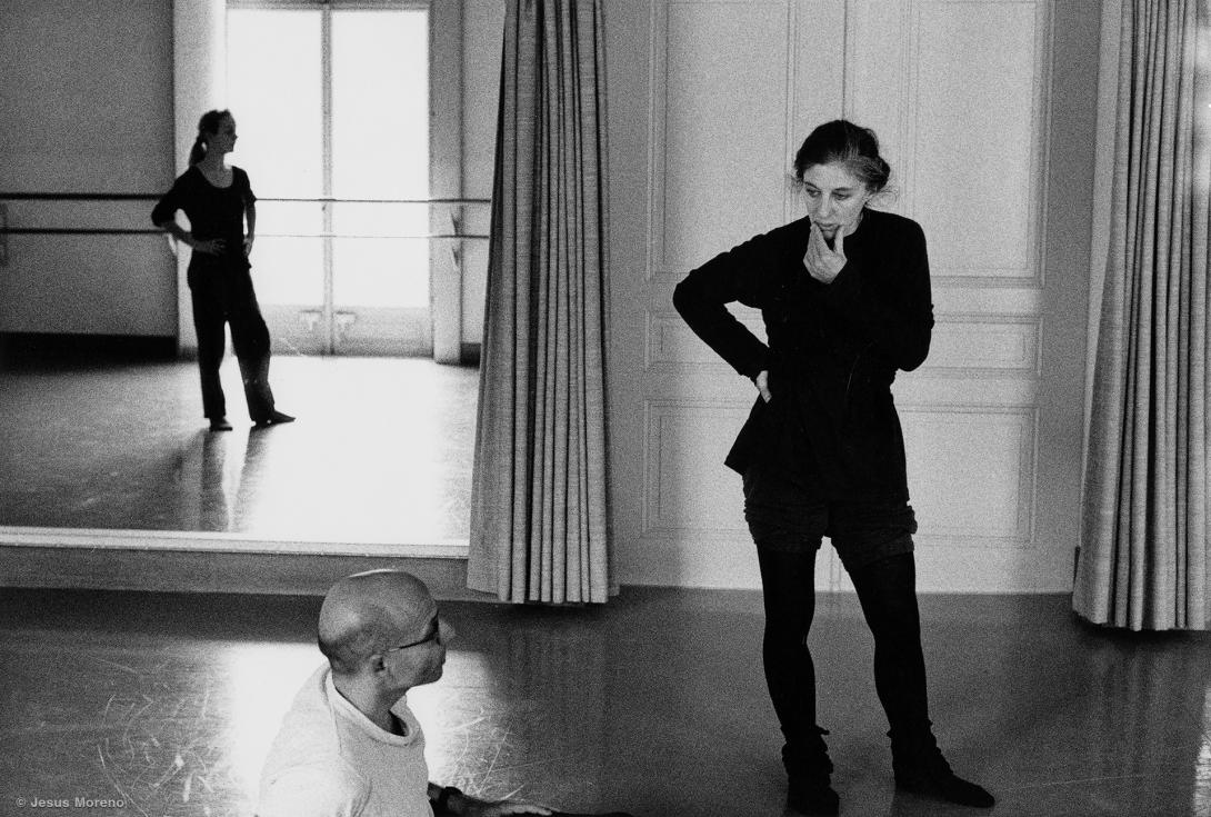 1988, répétition de Désir d’azur avec Armand Deladoey et Sarah Ludi
